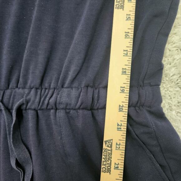 Lou & Grey Blue Romper With Pockets Size Medium Signature Soft - Picture 4 of 10